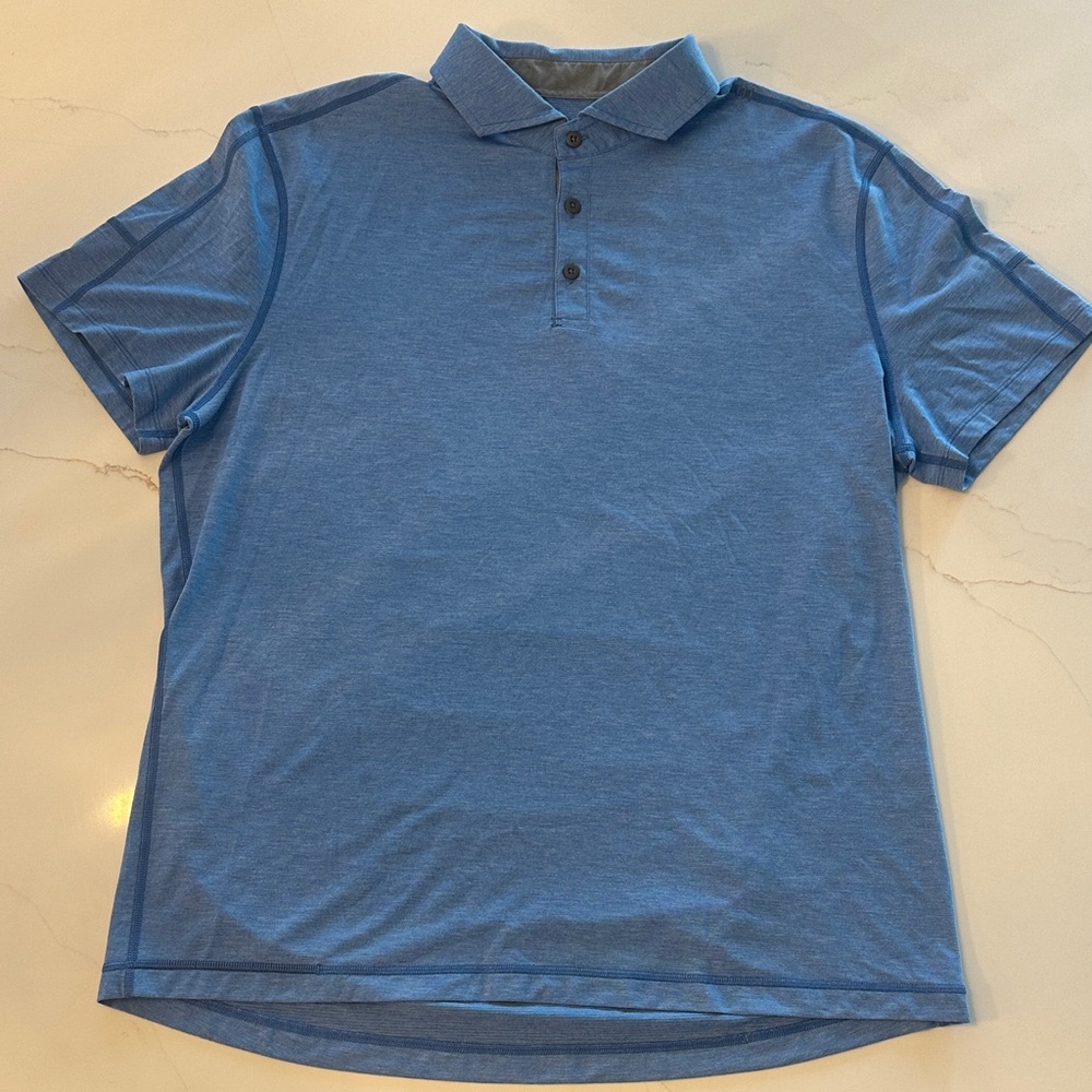 lululemon athletica Men's Sky Blue Polo Shirt